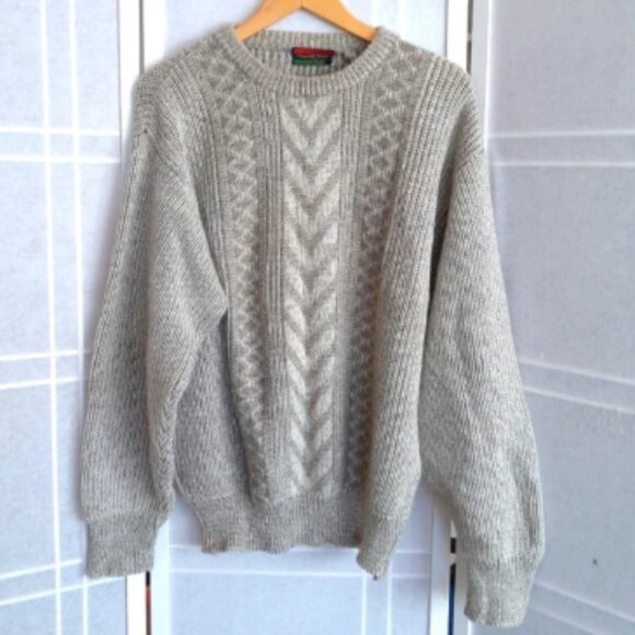 Vintage wool blend gray sweater made in Italy - Picture 1 of 5